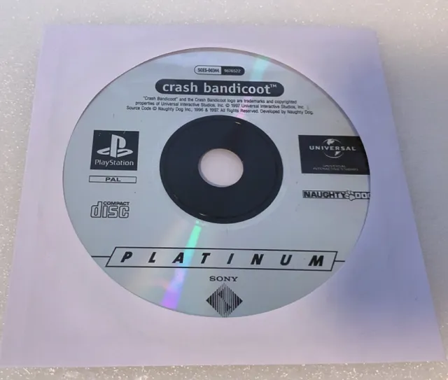 Crash Bandicoot(Platinum) (PS1)
