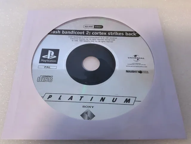 Crash Bandicoot 2 Cortex Strikes Back (Platinum) (PS1)