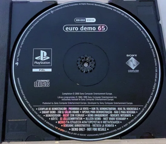 PlayStation Euro Demo 65 (PS1)